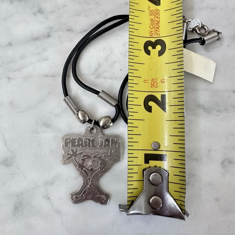 Vintage Pearl Jam Alive Stickman Necklace 90s Promotional Gift Japan Promo RARE